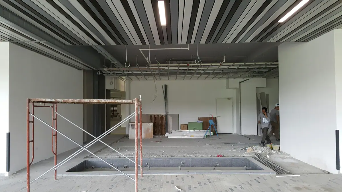 Concrete structure after a strip-out